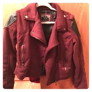 New without tags burgundy coat